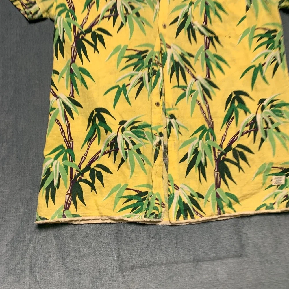 Scotch & Soda Shirt Mens XL Multicolor Tropical Leaf Chest Pocket Summer Beach